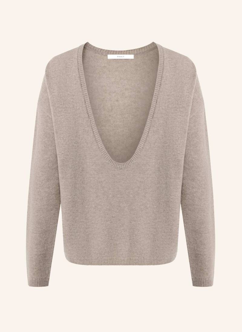 Pinxit Pullover Strickpullover beige von PINXIT