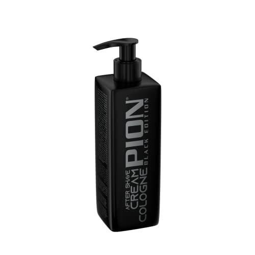 Pion Black Edition Silver After Shave Cream Cologne 390 ml - Relaxing Cream Cologne für Herren - Beruhigender, Entspannender und Kühlender Aftershave-Balsam - Privater und Professioneller Gebrauch von PION