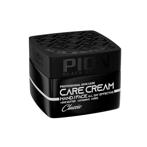 Pion Black Edition Classic Hand & Face Cream 240 ml - Sheabutter, Vitamin E Professionelle Hautpflegecremes, Den Ganzen Tag Wirksam von PION