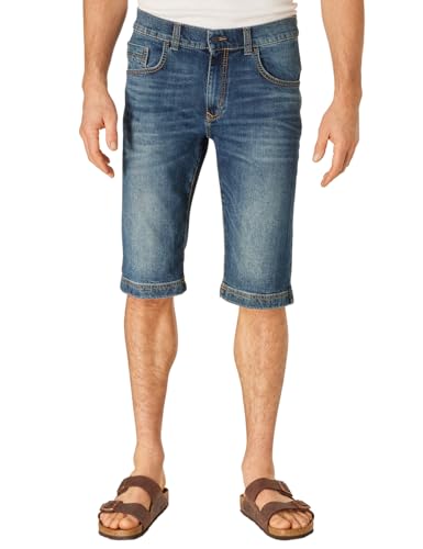 PIONEER AUTHENTIC JEANS Herren Bermuda Shorts ROUVEN | Männer Jeans | Kurze Hose | Freizeit | Modern Fit | Blue Denim/Washed Washed | Blue Used Whisker 6752 6825 | 38 von PIONEER AUTHENTIC JEANS