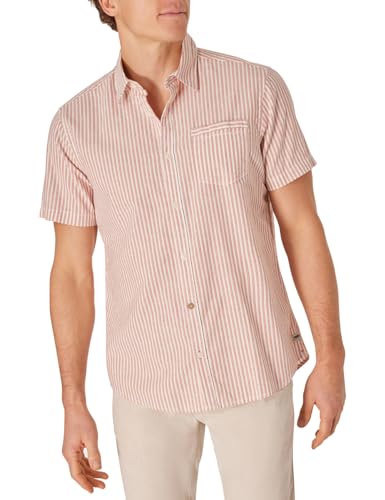 PIONEER AUTHENTIC JEANS Herren Freizeithemd Kurzarm Shirt Kent | Männer Kurzarm Hemd | gestreift | Sommer | Regular Fit | bruschetta Stripe 2000 3710 | XL von PIONEER AUTHENTIC JEANS