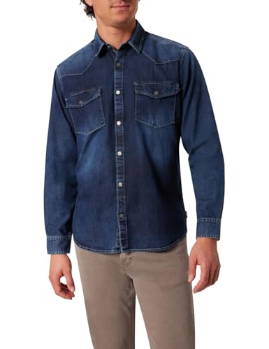 PIONEER AUTHENTIC JEANS Herren Freizeithemd Langarm Shirt 1/1 Kent | Männer Jeanshemd | Regular Fit | Stone Wash Washed | Indigo Washed 0000 6864 | XL PIONEER AUTHENTIC JEANS Herren Freizeithemd Langarm Shirt 1/1 Kent | Männer Jeanshemd | Regular Fit | Stone Wash Washed | Indigo Washed 0000 6864 | XL von PIONEER AUTHENTIC JEANS