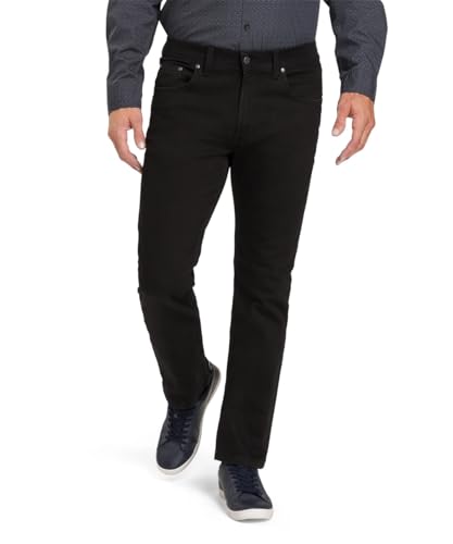 PIONEER AUTHENTIC JEANS Herren Freizeithose Rando | Männer Stoffhose | Regular Fit | Raw/Unwashed Washed | Black Black raw 6744 9800 | 31W - 28L von PIONEER AUTHENTIC JEANS