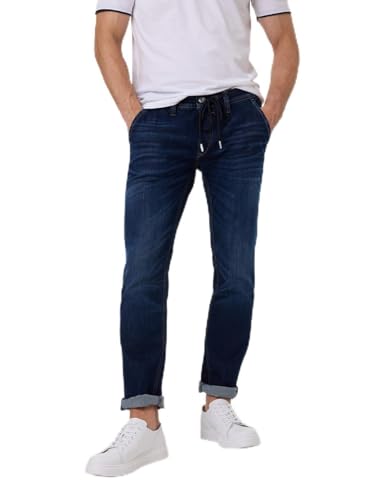 PIONEER AUTHENTIC JEANS Herren Hose RAVI | Männer Hose | Slim fit | Slight Ly Used + Washed Washed | Dark Blue Fashion 6607 6817 | 34W - 32L von PIONEER AUTHENTIC JEANS