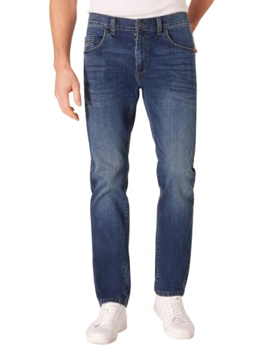 PIONEER AUTHENTIC JEANS Herren Jeans Rando | Männer Hose | Regular Fit | Dark Blue Denim/Washed Washed | Blue/Black Used Mustache 6608 6806 | 44W - 30L von PIONEER AUTHENTIC JEANS