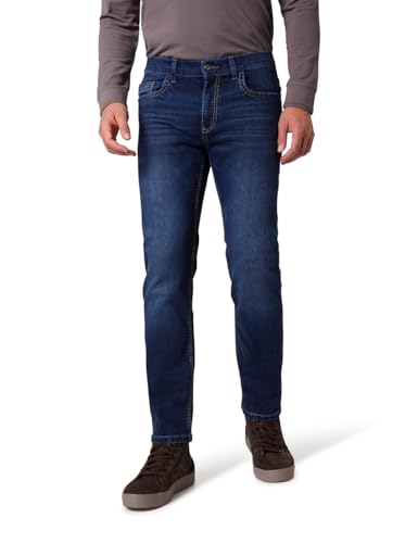 PIONEER AUTHENTIC JEANS Herren Jeans Rando | Männer Hose | Regular Fit | Dark Blue Denim/Washed Washed | Blue/Black Used Whisker 6753 6805 | 38 30 von PIONEER AUTHENTIC JEANS