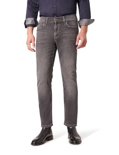 PIONEER AUTHENTIC JEANS Herren Jeans Rando | Männer Hose | Regular Fit | Dark Grey Denim/Washed Washed | Grey Used Whisker 6756 9835 | 34 34 von PIONEER AUTHENTIC JEANS