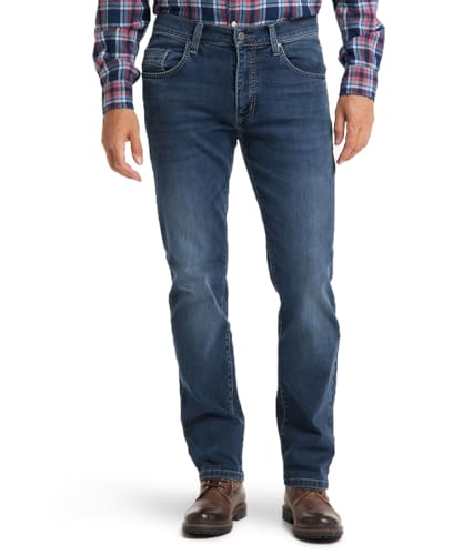 PIONEER AUTHENTIC JEANS Herren Jeans Rando | Regular Fit | Megaflex Denim P0 16741.6596 | Dark Stone Blue Used Buffies von PIONEER AUTHENTIC JEANS