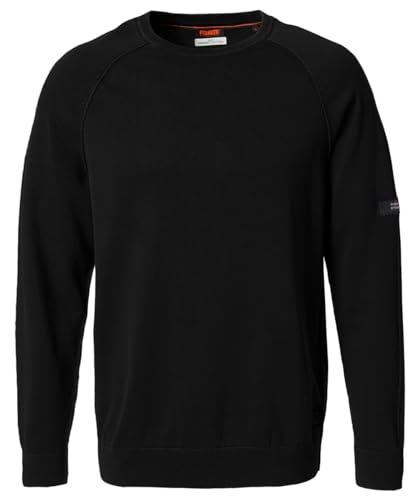 PIONEER AUTHENTIC JEANS Herren Pullover Rundhals | Männer Basic Strickpulli | Regular fit | Schwarz 9000 | 3XL von PIONEER AUTHENTIC JEANS