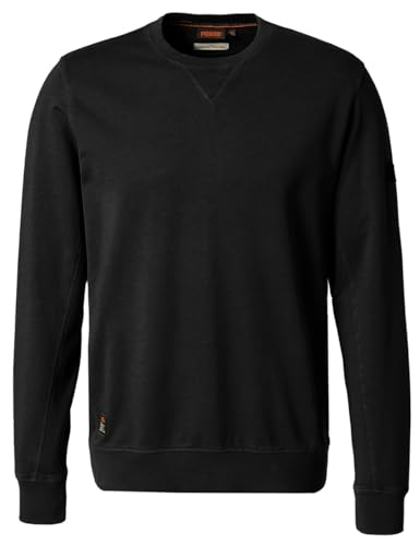 PIONEER AUTHENTIC JEANS Herren Pullover Rundhals | Männer Basic Strickpulli | Regular fit | Schwarz 9900 | 4XL von PIONEER AUTHENTIC JEANS