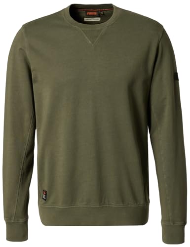 PIONEER AUTHENTIC JEANS Herren Pullover Rundhals | Männer Basic Strickpulli | Regular fit | Thyme Washed 5869 | XXL von PIONEER AUTHENTIC JEANS