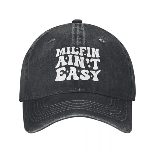 PIORUJK Männer Damen Milfin Ain't Easy Printed Baseballkappe Verstellbarer Trucker Papa Hut Baseball Snapback Cap PIORUJK Männer Damen Milfin Ain't Easy Printed Baseballkappe Verstellbarer Trucker Papa Hut Baseball Snapback Cap von PIORUJK