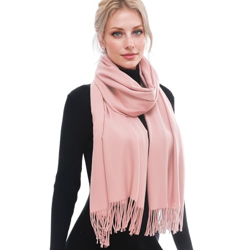 PIOYMEYA Damen Stola - Festlich Fur - Abendkleid Stola - Schal - Winter Tücher für Damen - Babyrosa - Fashion-Schal - Polyestermischung - 203 cm x 71 cm von PIOYMEYA