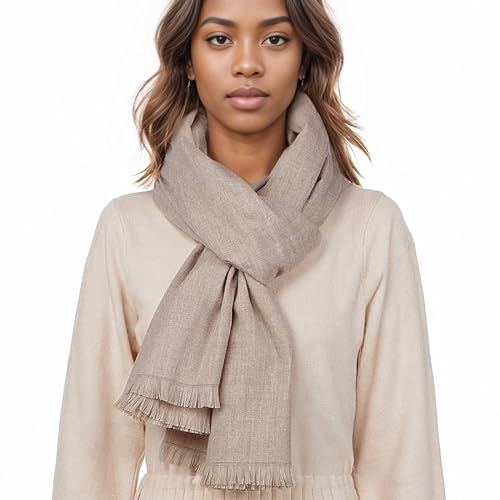 Schal Beige Stola Festlich für Abendkleid Winter Schals Tücher Damen Pashmina von PIOYMEYA