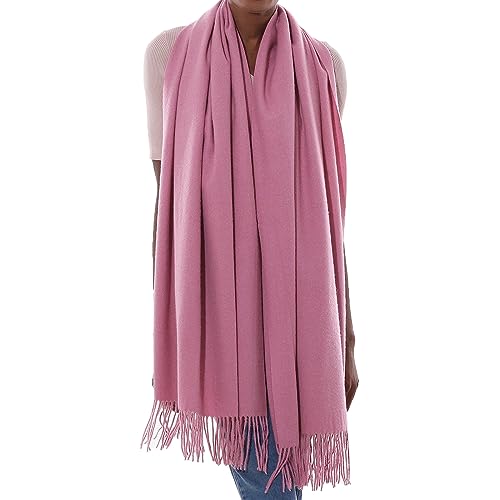 PIOYMEYA Schal Rosa Stola Festlich Fur Abendkleid Pashmina Schals Tücher für Damen Winter von PIOYMEYA