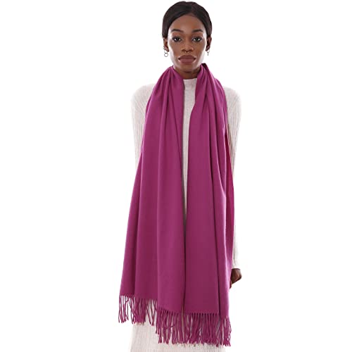 PIOYMEYA Schal Rosa Stola Festlich Fur Abendkleid Pashmina Schals Tücher für Damen Winter von PIOYMEYA