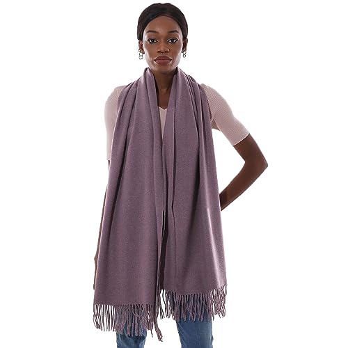 Schal Lila Stola Festlich Fur Abendkleid Pashmina Schals Tücher für Damen Winter von PIOYMEYA