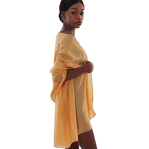 PIOYMEYA Stola Gelb Festlich für Abendkleid Damen Schals Tücher Sommer Dünn Schaltuch Pashmina von PIOYMEYA
