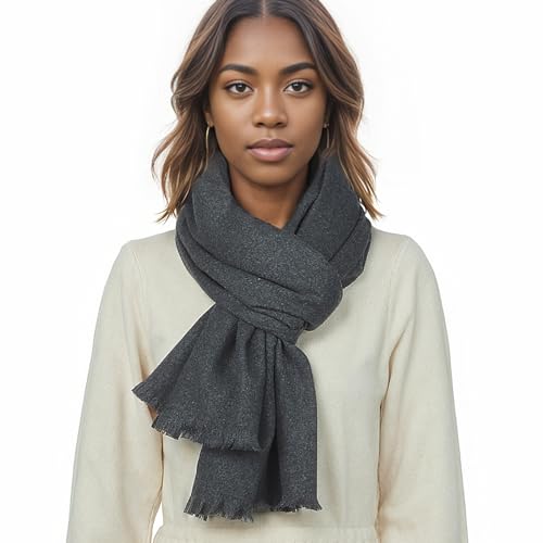 Schal Dunkelgrau Stola Festlich für Abendkleid Winter Schals Tücher Damen Pashmina von PIOYMEYA