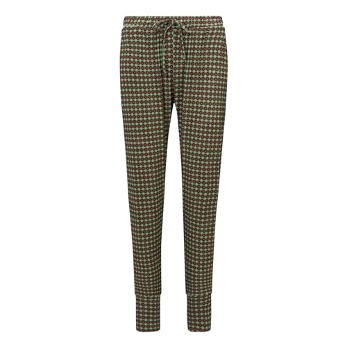 Pip Studio Damen Pyjamahose Loungewear Bobien Long Trousers Clover, Farbe:Grün, Artikel:-401 Green, Größe:S von Pip Studio