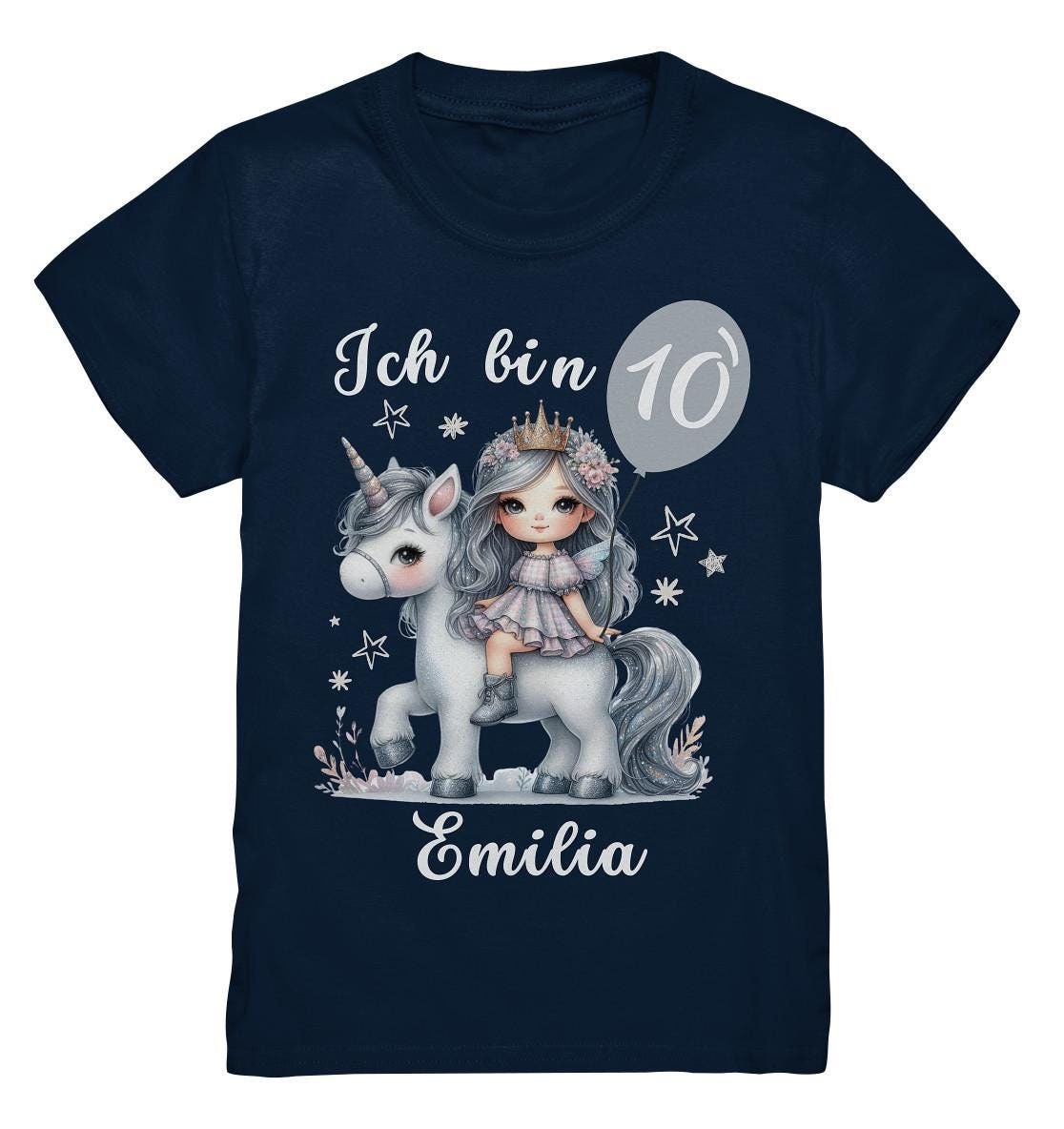 10. Geburtstag Mädchen T-Shirt Personalisiert, Ich Bin 10 Jahre Geburtstagsshirt Mit Name von PIPAPOlifestyle