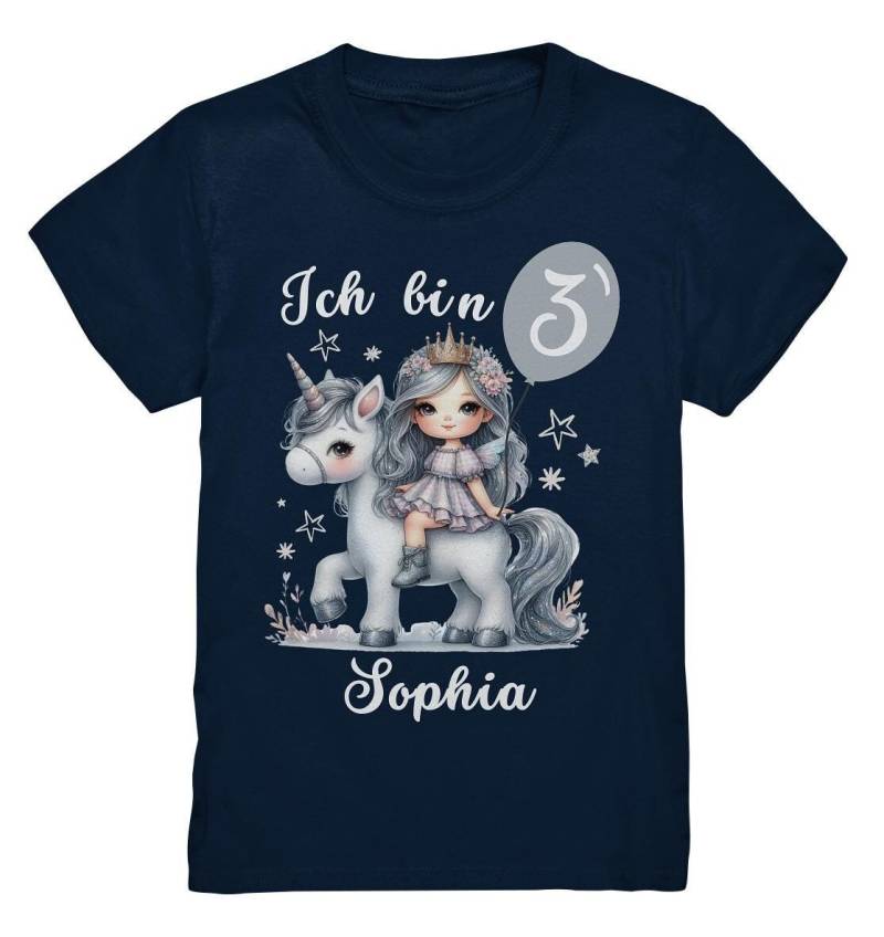 3. Geburtstag Mädchen T-Shirt Personalisiert, Ich Bin 3 Jahre Geburtstagsshirt Mit Name von PIPAPOlifestyle
