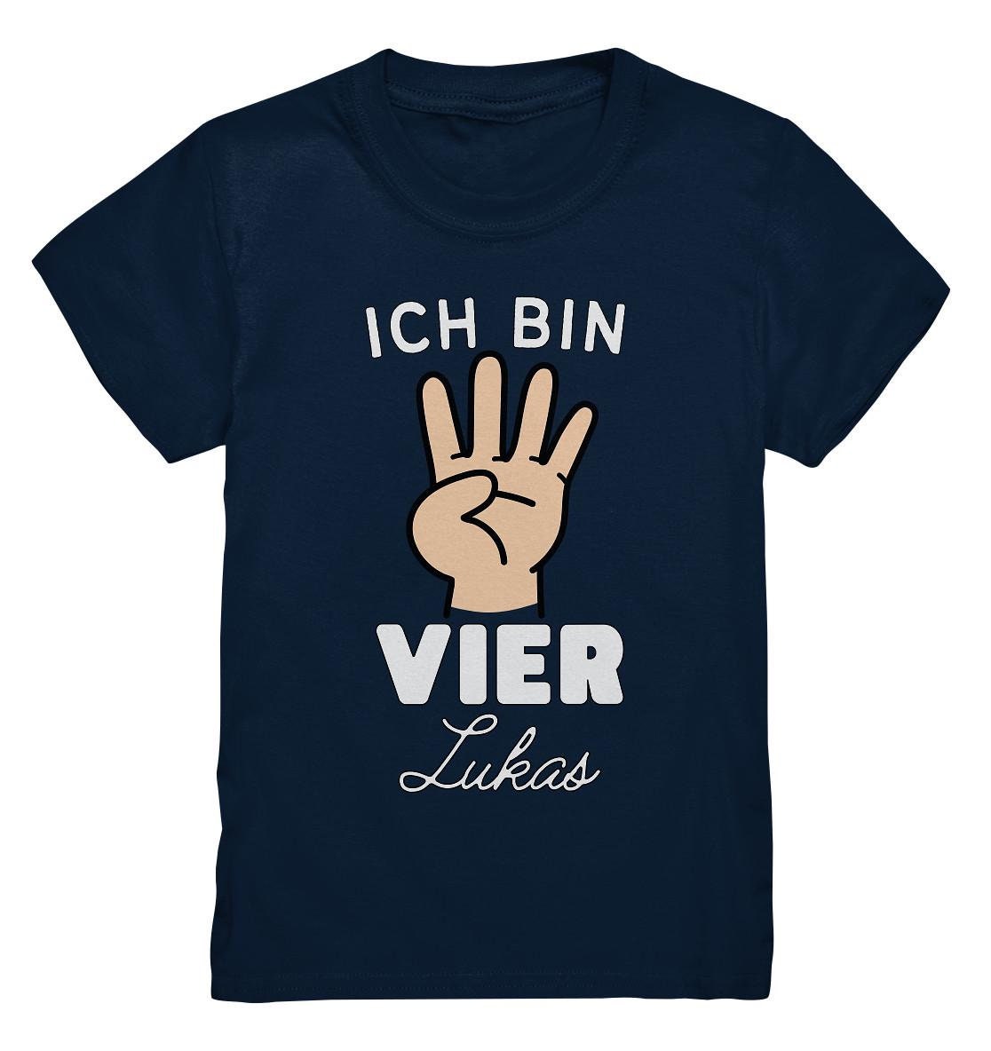 4. Geburtstag Junge T-Shirt Mit Name, 4 Jahre Geburtstagsshirt Für Jährige Buben, Personalisiertes Geschenk Vierjährige Jungs von PIPAPOlifestyle