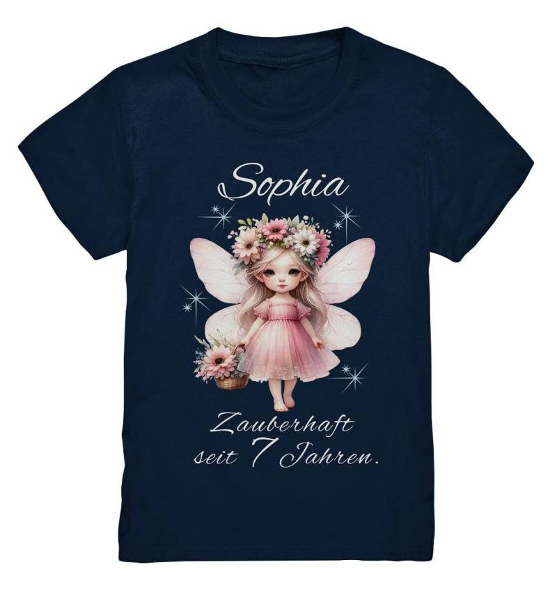 7. Geburtstag Mädchen T-Shirt Personalisiert, 7 Jahre Geburtstagsshirt Mit Name von PIPAPOlifestyle