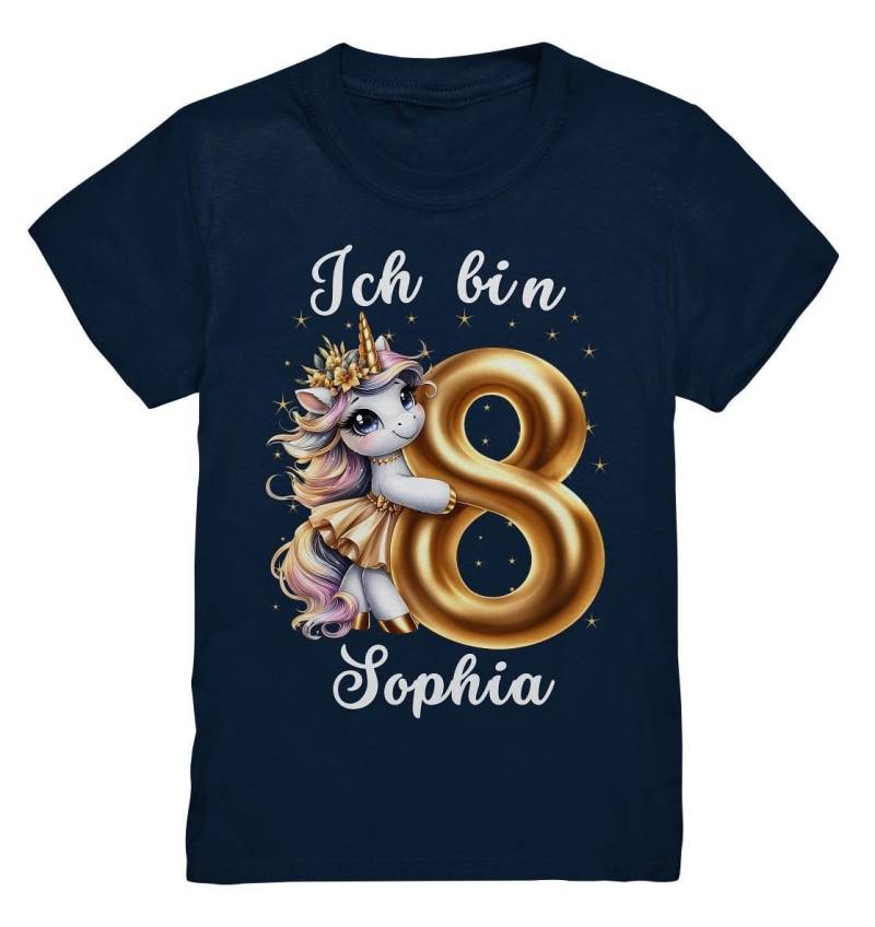 8. Geburtstag Mädchen T-Shirt, Ich Bin 8 Einhorn Shirt, Personalisiert Mit Name von PIPAPOlifestyle