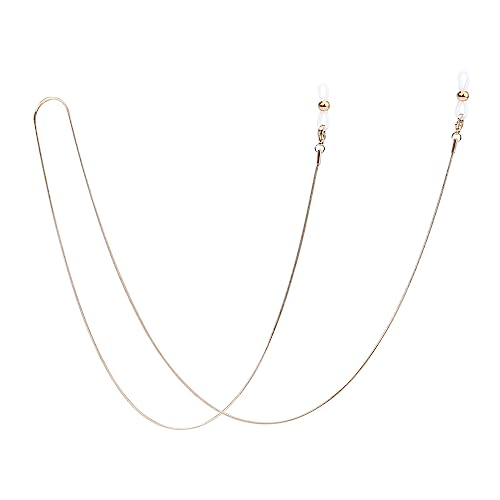 PIPJOY Premium-Brillenkette aus Edelstahl, schmaler Sonnenbrillenhalter aus Titanlegierung, Brillenbandhalter um den Hals (Gold) von PIPJOY
