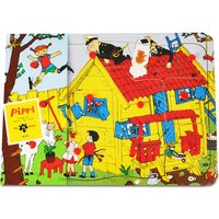 Pippi Langstrumpf Pippi Holz-Steckpuzzle, 12 Teile von PIPPI LANGSTRUMPF