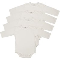 Pippi Langarm Body 4er-Pack white von pippi