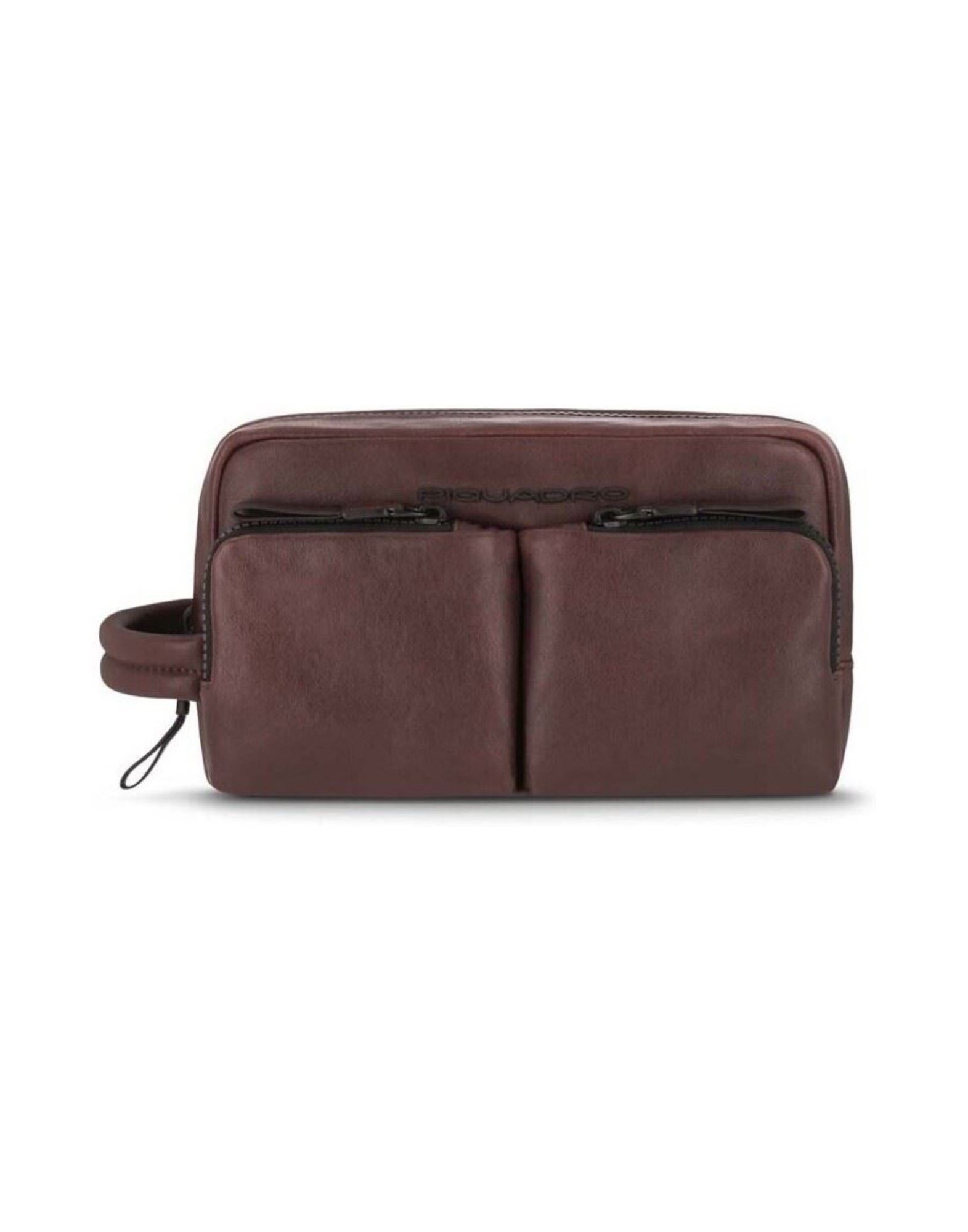 PIQUADRO Beauty Case Herren Dunkelbraun von PIQUADRO