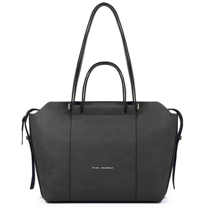 PIQUADRO - Businesstasche Shopping In Pelle Nero Schwarz von PIQUADRO