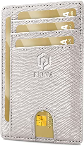 PIRNA Slim Wallet Kreditkartenetui für Herren und Damen – Geldbörse Herren klein mit RFID Schutz – Mini Portemonnaie für Männer inklusive Portmonee und Geschenkbox – Weiß PIRNA Slim Wallet Kreditkartenetui für Herren und Damen – Geldbörse Herren klein mit RFID Schutz – Mini Portemonnaie für Männer inklusive Portmonee und Geschenkbox – Weiß von PIRNA