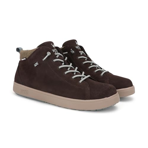 PITAS Austin | Freizeitstiefel für Herren | Spaltlederstiefel | Stadtstiefel mit niedrigem Schaft | Mokassins | Winterschuhe | Freizeitschuhe | Schnürschuhe | Walkin-Schuhe pitas, braun, 43 EU von PITAS