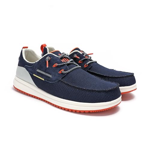 PITAS | Bay | Herren Mokassins | Flache Slipper für Männer | Slip on Loafer | Sneakers | Schlupfschuhe | Freizeitschuhe | Walkinpitas Schuhe | Marino 40 von PITAS