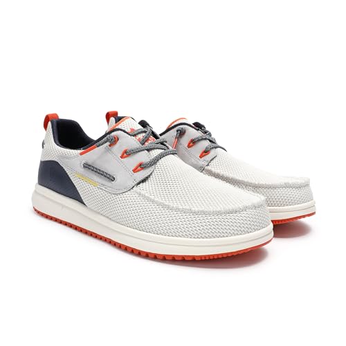 PITAS | Bay | Herren Mokassins | Flache Slipper für Männer | Slip on Loafer | Sneakers | Schlupfschuhe | Freizeitschuhe | Walkinpitas Schuhe | Weiß 42 von WALK IN PITAS