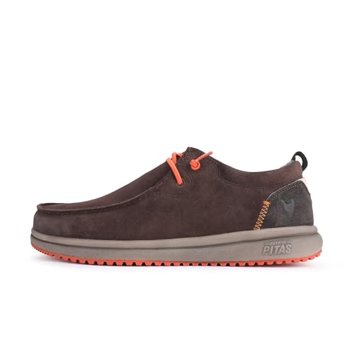 PITAS Padar | Herrenschuhe | Bootsschuhe für den Winter | Schuhe ohne Schnürsenkel | Freizeitschuhe | Freizeitschuhe | Walkin-Schuhe pitas, braun, 42 EU von PITAS