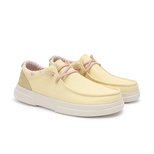PITAS | SIRMIONE | Damen-Mokassins | Bootsschuhe | Toe Shoes | Slip on Loafer | Sneakers | Sommerschuhe | Schlupfschuhe | Freizeitschuhe | Walkinpitas Schuhe | Gelb 39 von PITAS