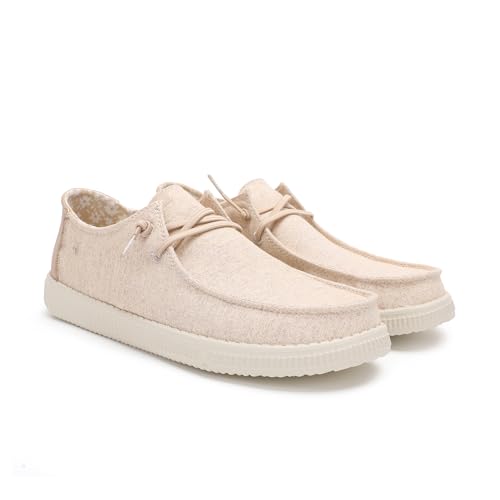 PITAS | WP150 FIRA | Damen-Mokassins | Bootsschuhe | Toe Shoes | Slip on Loafer | Sneakers | Sommerschuhe | Schlupfschuhe | Freizeitschuhe | Walkinpitas Schuhe | Beige 37 von PITAS