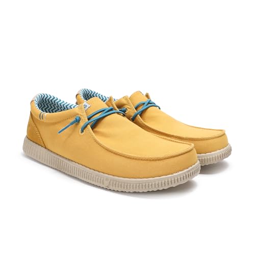 PITAS | WP150 LEDRO | Herren Mokassins | Flache Slipper für Männer | Slip on Loafer | Sneakers | Schlupfschuhe | Freizeitschuhe | Walkinpitas Schuhe | Senf 46 von PITAS