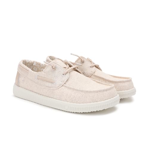 PITAS | WP150 Santorini | Damen-Mokassins | Bootsschuhe | Toe Shoes | Slip on Loafer | Sneakers | Sommerschuhe | Schlupfschuhe | Freizeitschuhe | Walkinpitas Schuhe | Beige 39 von PITAS