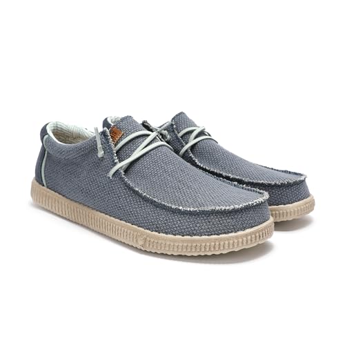 PITAS | WP150 Steve | Herren Mokassins | Flache Slipper für Männer | Slip on Loafer | Sneakers | Schlupfschuhe | Freizeitschuhe | Walkinpitas Schuhe | Blau 44 von PITAS