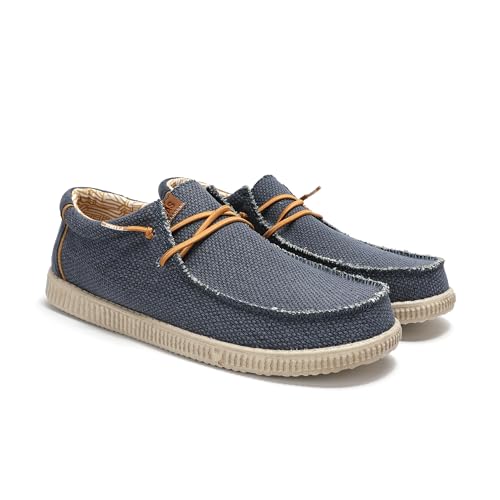 PITAS | WP150 Steve | Herren Mokassins | Flache Slipper für Männer | Slip on Loafer | Sneakers | Schlupfschuhe | Freizeitschuhe | Walkinpitas Schuhe | Marino 44 von PITAS
