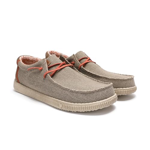 PITAS | WP150 Steve | Herren Mokassins | Flache Slipper für Männer | Slip on Loafer | Sneakers | Schlupfschuhe | Freizeitschuhe | Walkinpitas Schuhe | Taupe 40 von PITAS