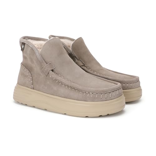 Pitas | PERTH | Freizeitstiefel für Damen | Lederstiefel | Stadtschuh | Mokassins | Winterboote | Freizeitschuhe | Schnürschuhe | Walkin Schuhe pitas, beige, 38 EU von PITAS
