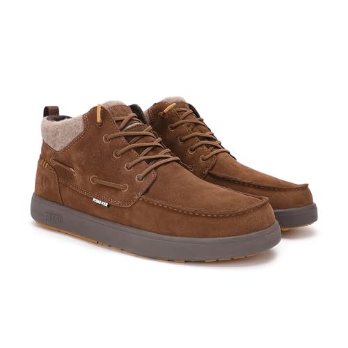 WALK IN PITAS | KENT | Herren Casual Stiefel | Herren Stiefelette aus Veloursleder mit Elastikschnürsenkeln | Urbaner Stiefel | Casual Winter Schuhe Herren | PITAS Schuhe Herren | Camel 44 von PITAS