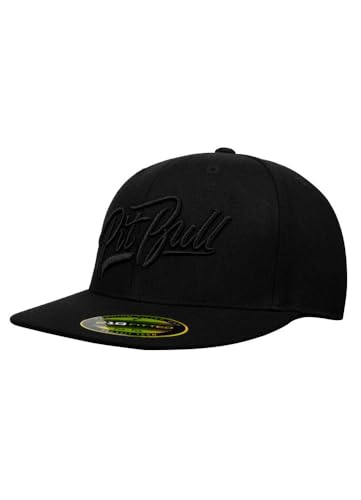 PITBULL Baseballkappe Full Cap Schirmmützen Flat Visor Kappen Pit Bull West Coast Kappe mit Schirm Herren & Damen El Jefe Fitted Sonnenblende L/XL von PITBULL