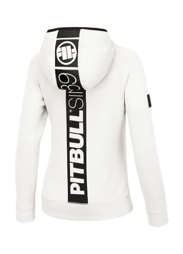 PITBULL Damen Sweatjacke mit Kapuze und Reißverschluss Frauen Hoodie mit Zipper Fuchsia Kapuzenjacke Zip Hoodie Kontrastierende Veredelung XL von PITBULL